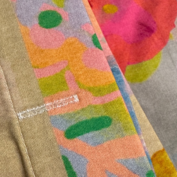 Natural Life Boho Rainbow Garden Cream Colorful Peace & Love Shower Curtain NWOT - Picture 4 of 6